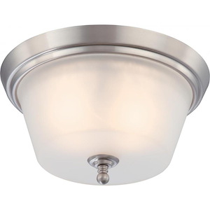 Surrey-Two Light Dome Flush Mount-13 Inches Wide by 7 Inches High - 278413