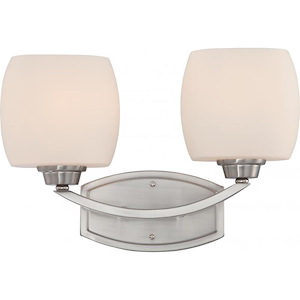 Helium-Two Light Bath Vanity-15.25 Inches Wide by 10 Inches High