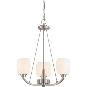 Helium-Three Light Chandelier-20 Inches Wide by 25.25 Inches High