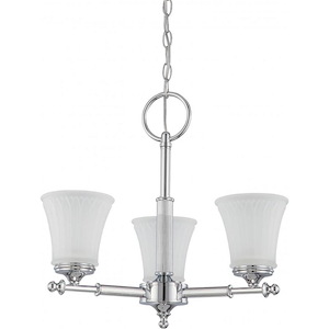 Teller-Three Light Chandelier-20 Inches Wide by 18 Inches High