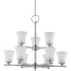 Teller-Nine Light 2-Tier Chandelier-30 Inches Wide by 27 Inches High - 278538