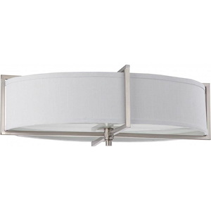 Portia-Six Light Oval Flush Mount-16 Inches Wide by 7.75 Inches High