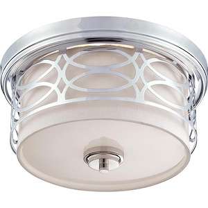 Harlow-Two Light Dome Flush Mount -13.38 Inches Wide by 6.88 Inches High - 278751