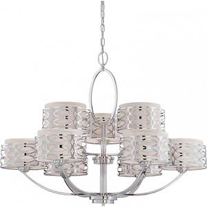 Harlow-Nine Light Chandelier -38 Inches Wide by 29.25 Inches High
