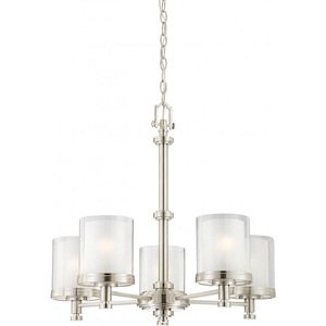 Decker-Five Light Chandelier-25 Inches Wide by 23.25 Inches High