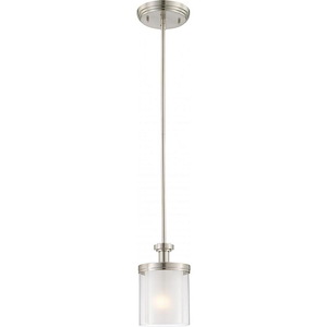 Decker-One Light Mini-Pendant-6 Inches Wide by 34.75 Inches High