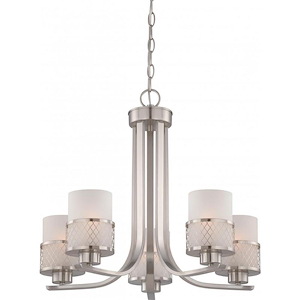 Fusion-Five Light Chandelier-22.38 Inches Wide by 19.75 Inches High