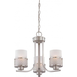 Fusion-Three Light Chandelier-17.88 Inches Wide by 15 Inches High