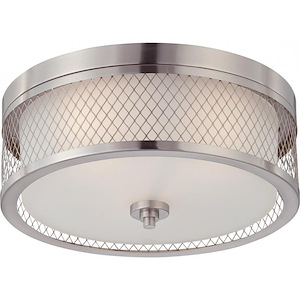 Fusion-Three Light Dome Flush Mount-15 Inches Wide by 6.63 Inches High - 278716