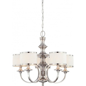 Candice-Five Light Chandelier-28 Inches Wide by 24.5 Inches High