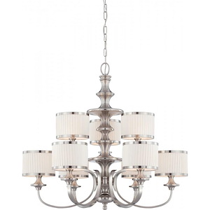 Candice-Nine Light Chandelier-36 Inches Wide by 32.5 Inches High