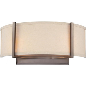 Gemini-Two Light Wall Sconce-16 Inches Wide by 7.25 Inches High - 278832