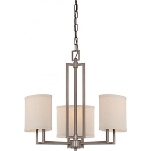 Gemini-Three Light Chandelier-21 Inches Wide by 20.75 Inches High