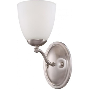 Patton-1 Light Vanity Fixture-5.5 Inches Wide by 11 Inches High