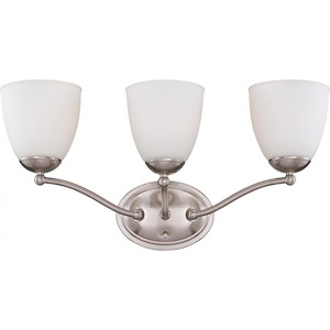 Patton-3 Light Vanity Fixture-21 Inches Wide by 10 Inches High - 339287