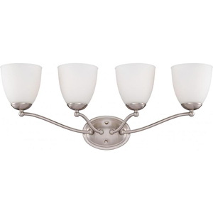 Patton-4 Light Vanity Fixture-28 Inches Wide by 11 Inches High