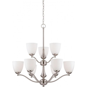 Patton-9 Light-2 Tier Chandelier-30 Inches Wide by 31 Inches High - 339281