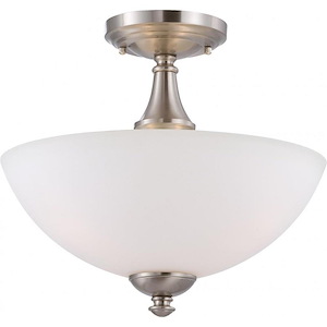 Patton-3 Light Semi Flush-13 Inches Wide by 11 Inches High