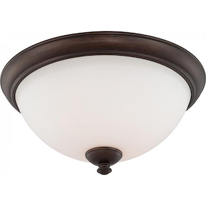 Patton-3 Light Flush Fixture-15.75 Inches Wide by 7.75 Inches High