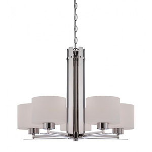 Parallel-Five Light-Chandelier-26 Inches Wide by 20.25 Inches High - 407477