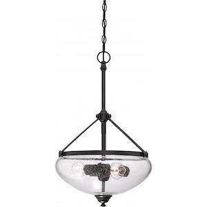 Laurel-Three Light Pendant-15.5 Inches Wide by 25.25 Inches High