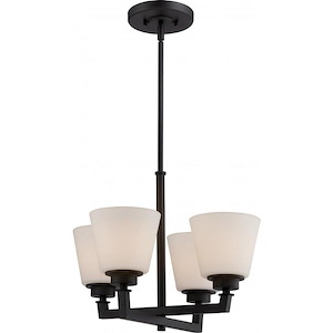 Mobili-Four Light Chandelier-18 Inches Wide by 52.25 Inches High