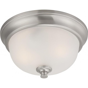 Elizabeth-Two Light Flush Mount-11 Inches Wide by 5.5 Inches High