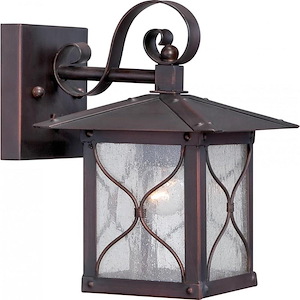 Vega-One Light Outdoor Wall Lantern-6.5 Inches Wide by 9.75 Inches High - 446893