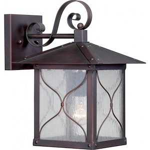 Vega-One Light Outdoor Wall Lantern-9 Inches Wide by 13.5 Inches High