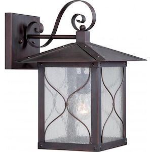Vega-One Light Outdoor Wall Lantern-11 Inches Wide by 16.5 Inches High