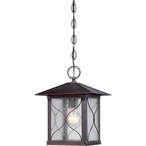 Vega-One Light Outdoor Hanging Lantern-9 Inches Wide by 12 Inches High