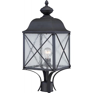 Wingate-One Light Outdoor Post Lantern-9.88 Inches Wide by 23 Inches High