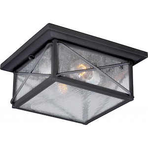 Wingate-Two Light Outdoor Flush Mount-11.25 Inches Wide by 5.13 Inches High