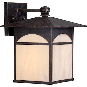 Canyon-One Light Outdoor Wall Lantern-9 Inches Wide by 11.5 Inches High