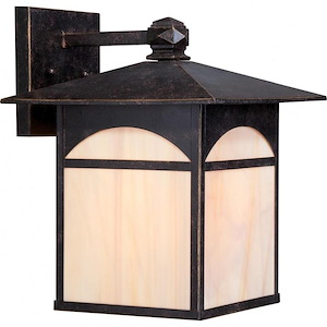 Canyon-One Light Outdoor Wall Lantern-11 Inches Wide by 14 Inches High
