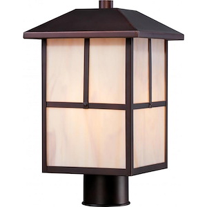 Tanner-One Light Outdoor Post Lantern-8.38 Inches Wide by 14 Inches High