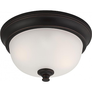 Elizabeth-Two Light Flush Mount-11 Inches Wide by 5.5 Inches High - 446985
