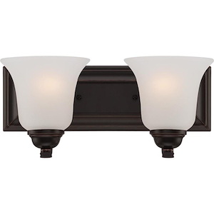 Elizabeth-Two Light Bath Vanity-13.75 Inches Wide by 6.5 Inches High