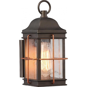 Howell-One Light Small Outdoor Wall Lantren-5.25 Inches Wide by 11.13 Inches High