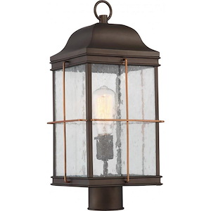 Howell-One Light Outdoor Post Lantern-8.75 Inches Wide by 19.38 Inches High - 668638