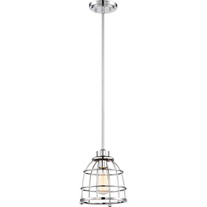Maxx-One Light Medium Pendant-8.13 Inches Wide by 47.38 Inches High