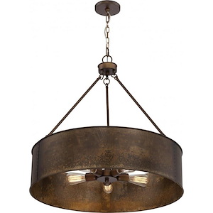 Kettle-Five Light Oversized Pendant-30 Inches Wide by 28 Inches High