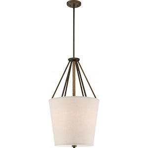 Seneca-Three Light Pendant-17 Inches Wide by 30.38 Inches High