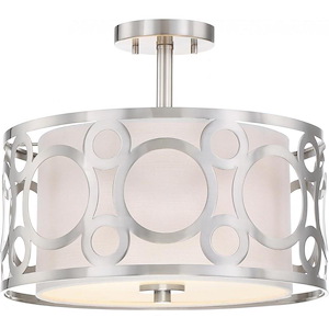 Filigree-Two Light Semi-Flush Mount-14.63 Inches Wide by 12.5 Inches High - 668714