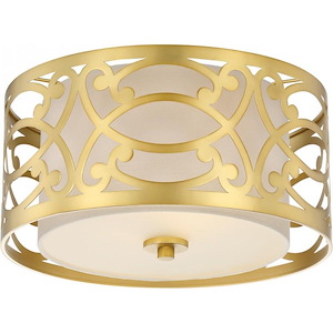 Filigree-Two Light Flush Mount-15 Inches Wide by 8 Inches High - 184088