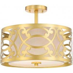 Filigree-Two Light Semi-Flush Mount-15 Inches Wide by 12.5 Inches High - 668712