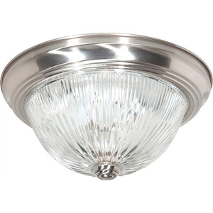 2 Light Flush Mount-13.25 Inches Wide by 5.5 Inches High