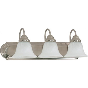 3 Light Bath Vanity-24 Inches Wide by 7.63 Inches High