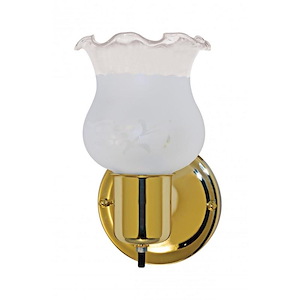 One Light Wall Sconce-4.5 Inches Wide by 7.75 Inches High