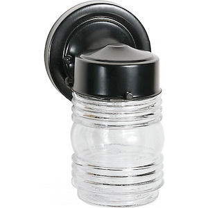 Mason Jar-1 Light Outdoor Wall Lantern-23 Inches Wide by 30.25 Inches High
